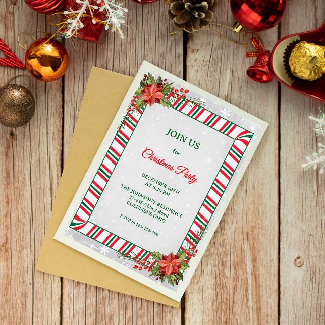 Festive Elegant Chic Christmas Invitation (Creator Uploaded)