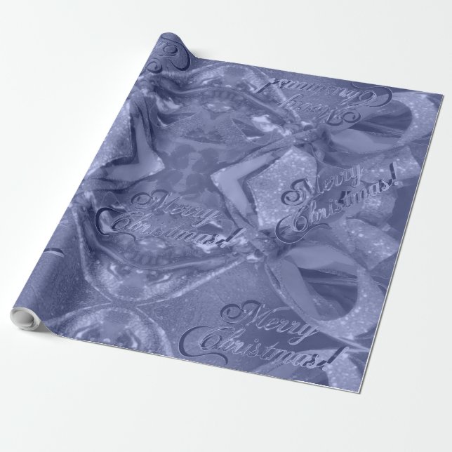 Festive Elegant Script Pink Merry Christmas Wrappi Wrapping Paper (Unrolled)