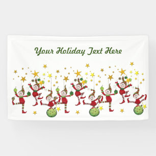 Festive Elves Christmas Banner