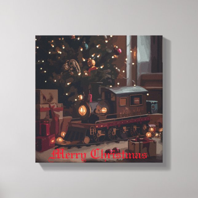 Festive Express Canvas Print (Front)