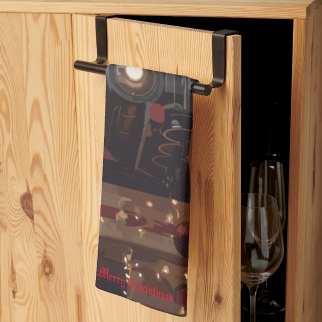 Festive Express Tea Towel (Thirds Fold)