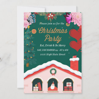 '' Festive & Fabulous Christmas Invitations'' Invitation