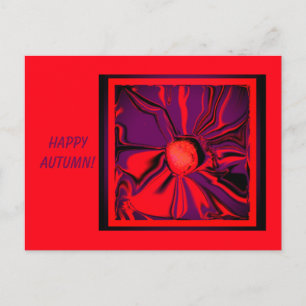 Festive Fall Flower Postcard #2