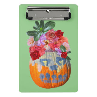 Festive Fall Pumpkin Floral  Mini Clipboard