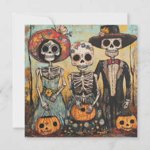 Festive Family Dia de los Muertos Event Invitation