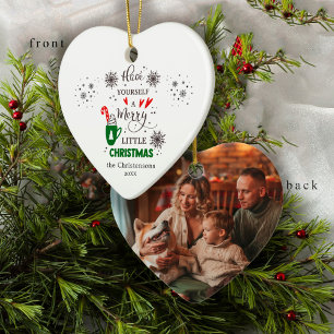 Festive Family Photo Have A Merry Little Christmas Ceramic Tree Decoration