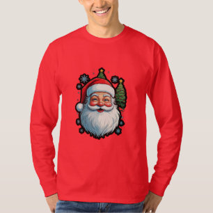 "Festive Fashion: Santa, Snow & Christmas Tree Mag T-Shirt