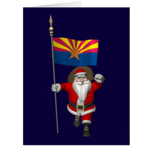 Festive Father Christmas Visiting Arizona