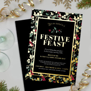 Festive Feast black gold berries Christmas dinner