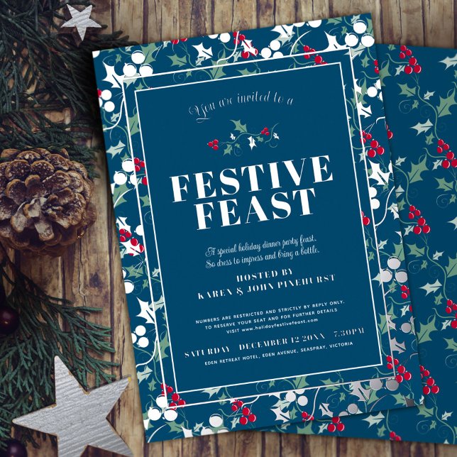 Festive Feast blue red berries Christmas dinner (Creator Uploaded)