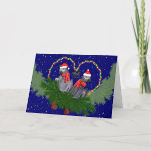 Festive Featherballs Card