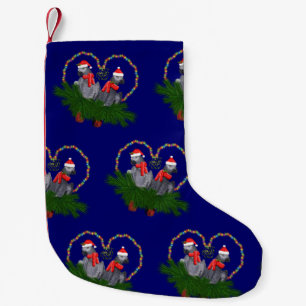 Festive Featherballs Christmas Stocking (Navy)