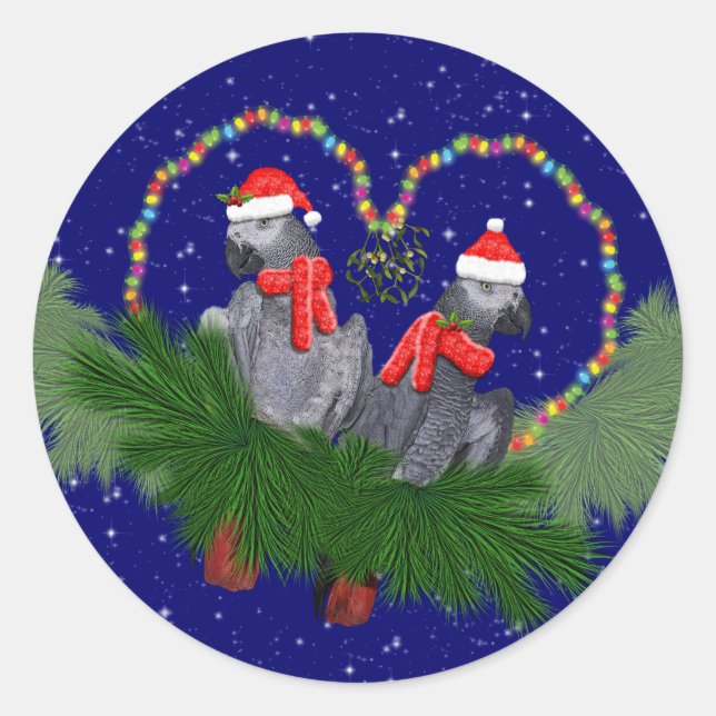 Festive Featherballs Sticker (Front)