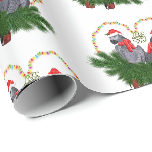 Festive Featherballs Wrapping Paper(choose colour) Paper (Roll Corner)
