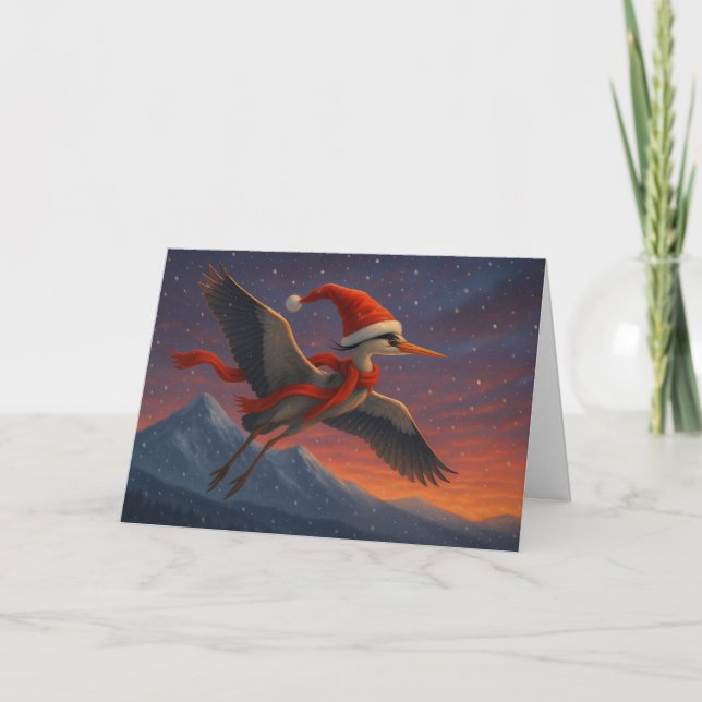 Festive. Feathered. Fabulous. Holiday Card (Front)