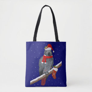Festive Feathers All Over Print Bag
