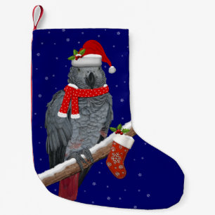 Festive Feathers Christmas Stocking