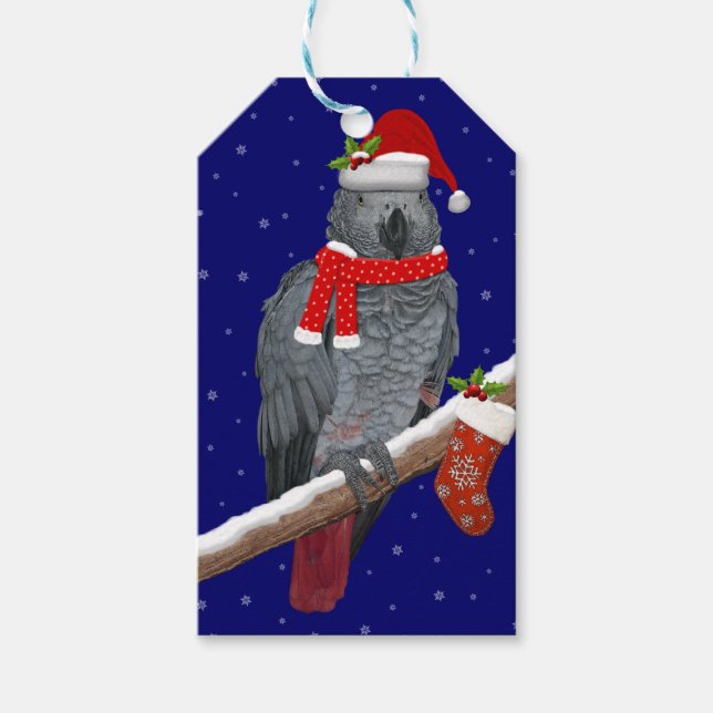 Festive Feathers Gift Tags (Front)