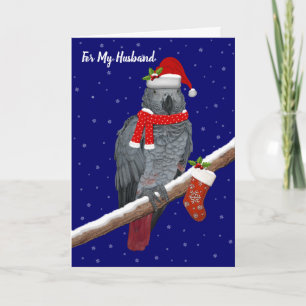 Festive Feathers (Husband) Card