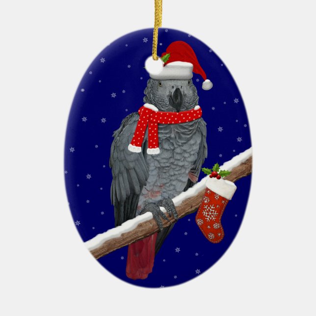 Festive Feathers Ornament (Front)