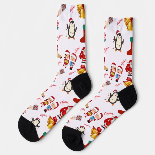 Festive Feet: Christmas Character Socks (Left)