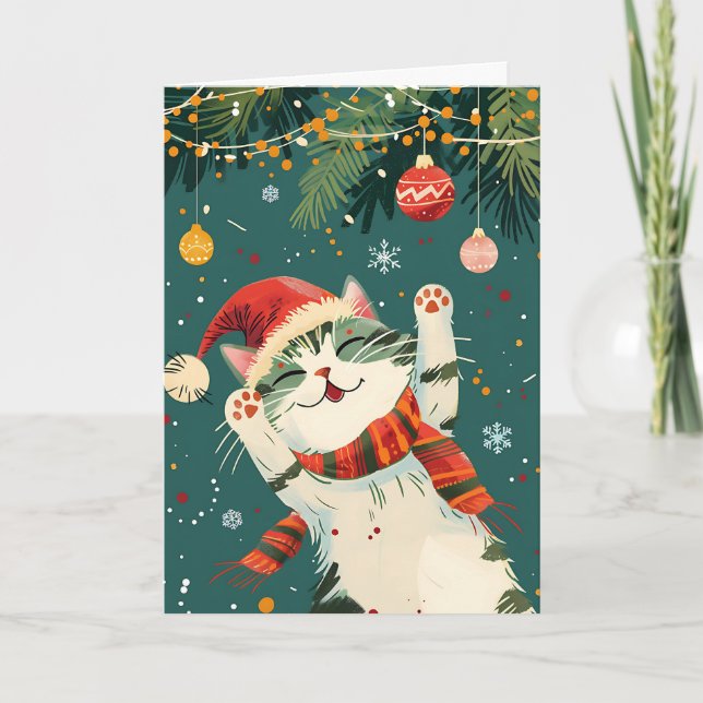 Festive Feline Card (Front)