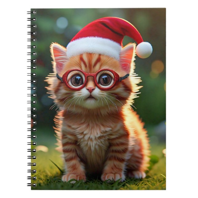Festive Feline Holiday Cheer-56894 Notebook (Front)