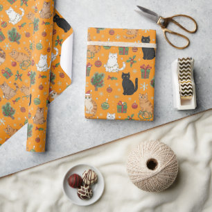 Festive Felines Christmas Wrapping Paper