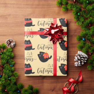 Festive Felines Wrapping Paper