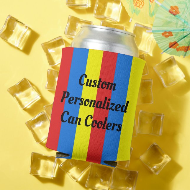Festive Fiesta Personalised Can Cooler Koozie (In Situ Summer)