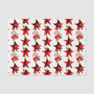 FESTIVE FIGURE SKATING CHRISTMAS DESIGNS TISSUE PAPER