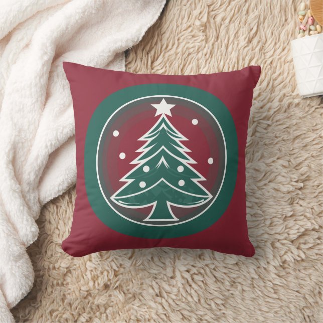 Festive Fir: A Christmas Delight Cushion (Blanket)