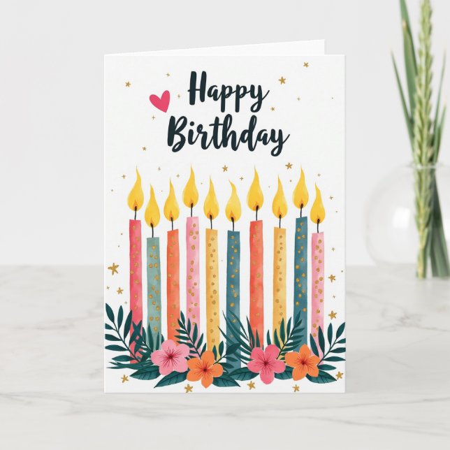 Festive Flames Art Card (Front)