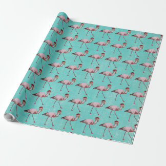 FESTIVE FLAMINGO Wrapping Paper