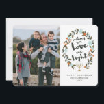 Festive Floral Hanukkah Photo Card<br><div class="desc">Photography © Storytree Studios,  Stanford,  CA</div>