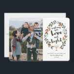 Festive Floral Hanukkah Photo Card<br><div class="desc">Photography © Storytree Studios,  Stanford,  CA</div>