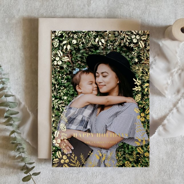 Festive Foliage Frame Photo Overlay Christmas (Creator Uploaded)