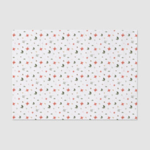 Festive Foliage Holiday Pattern Tissue Paper