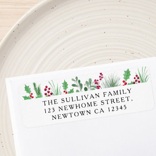 Festive Foliage Return Address