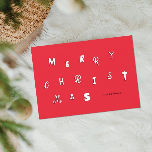 FESTIVE FONT CHRISTMAS HOLIDAY CARD (Creator Uploaded)