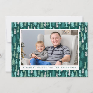 Festive Forest Holiday Photo Card
