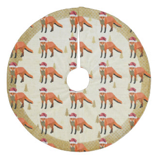 Festive Fox Christmas Tree Skirt