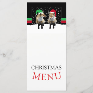 Festive Fox Cubs Menu