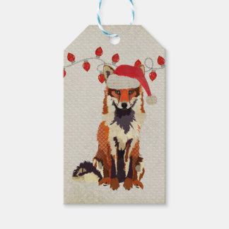 Festive Fox Gift Tag