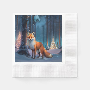 Festive Fox Napkin