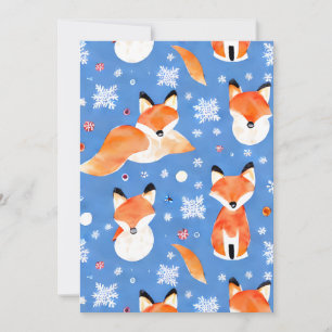 Festive foxes Christmas card
