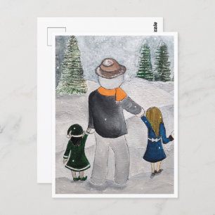 Festive Friends Painting by Alfred Fox Collectible Postcard