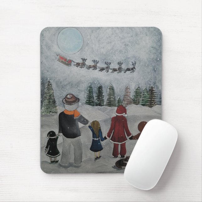Festive Friends Painting by Alfred Fox Mouse Pad (With Mouse)