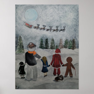 Festive Friends Painting by Alfred Fox Poster