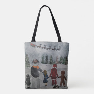 Festive Friends Painting by Alfred Fox Tote Bag